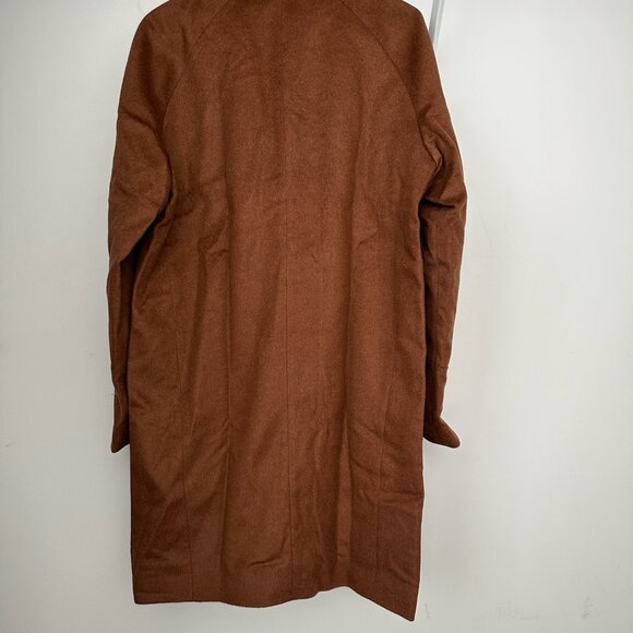 Black Goat Coat with Raglan Sleeve - Picture 5 of 5